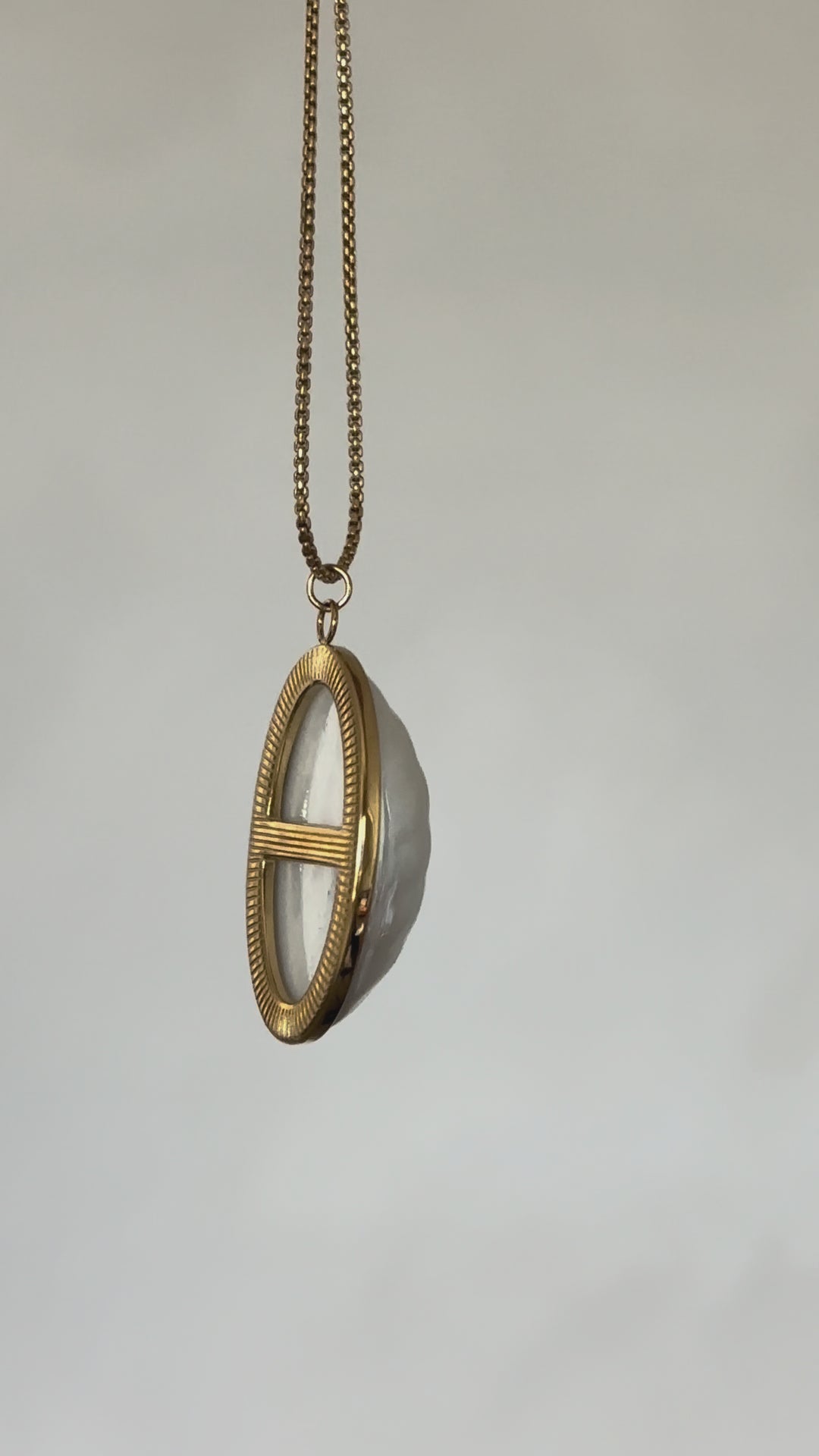 Half Shell Cabochon Necklace