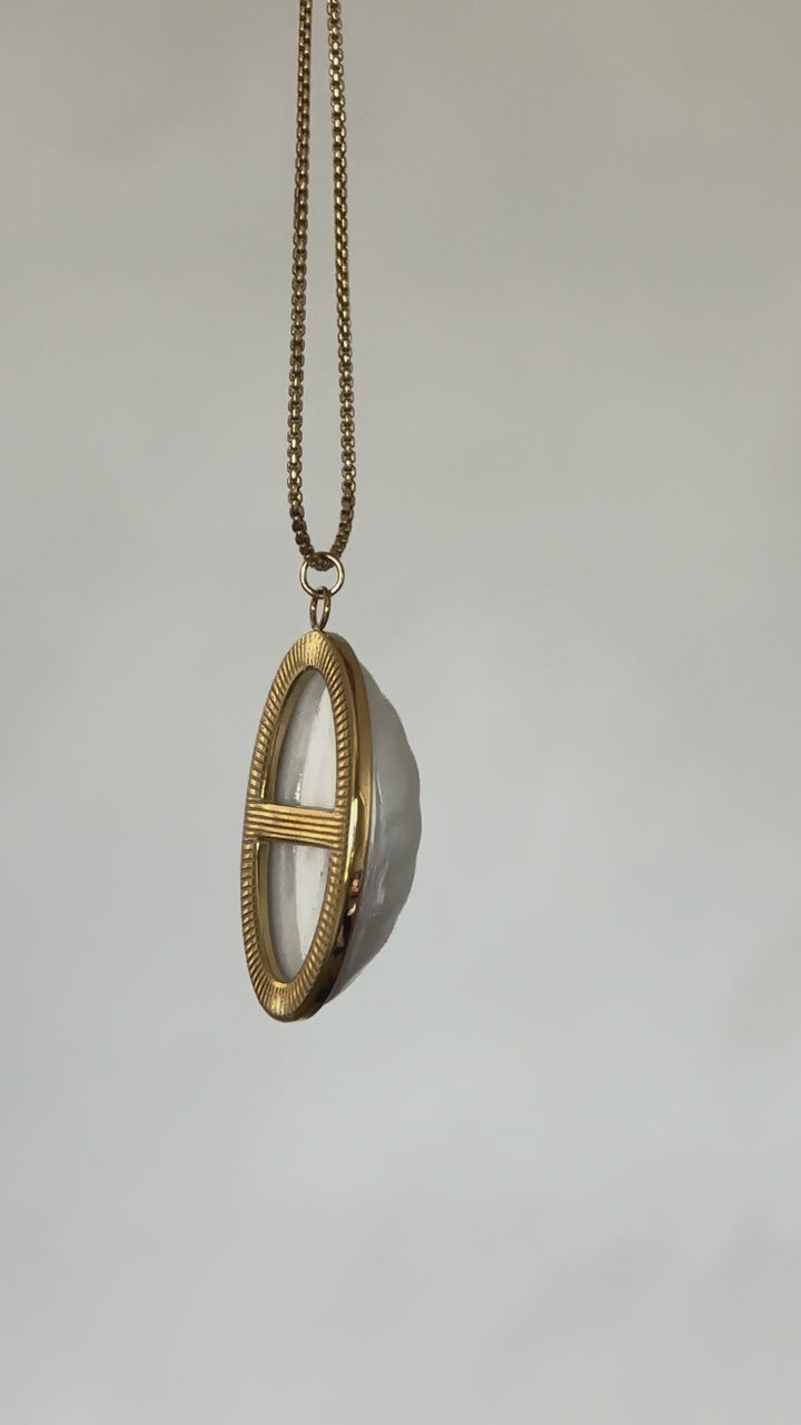 Half Shell Cabochon Necklace
