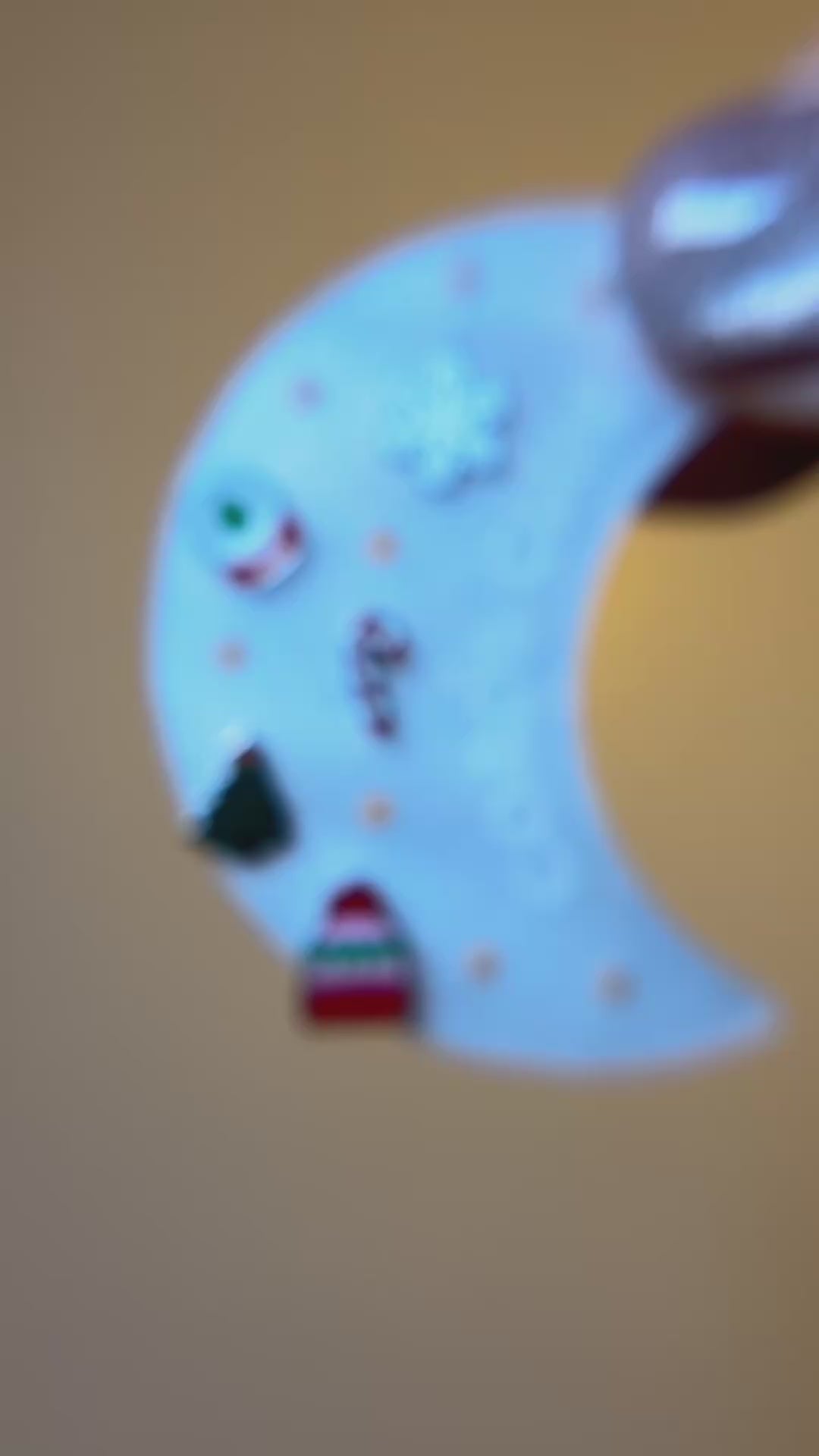 Christmas Tree Enamel Flat Back Stud