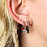 Rocket Pop Enamel Hoop Charm