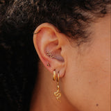 Snakeskin Hoops