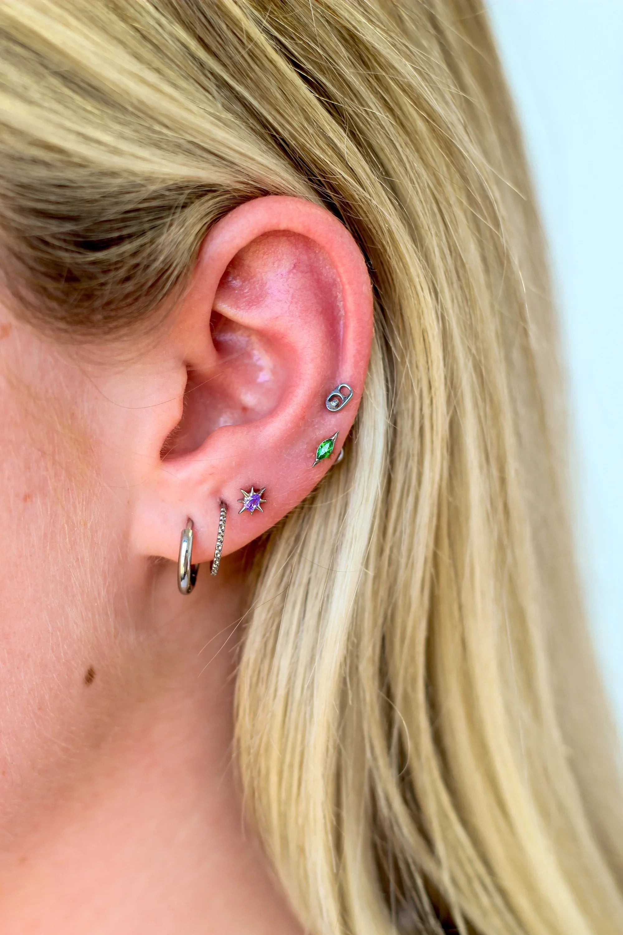 Grape Soda Drop Flat Back Stud