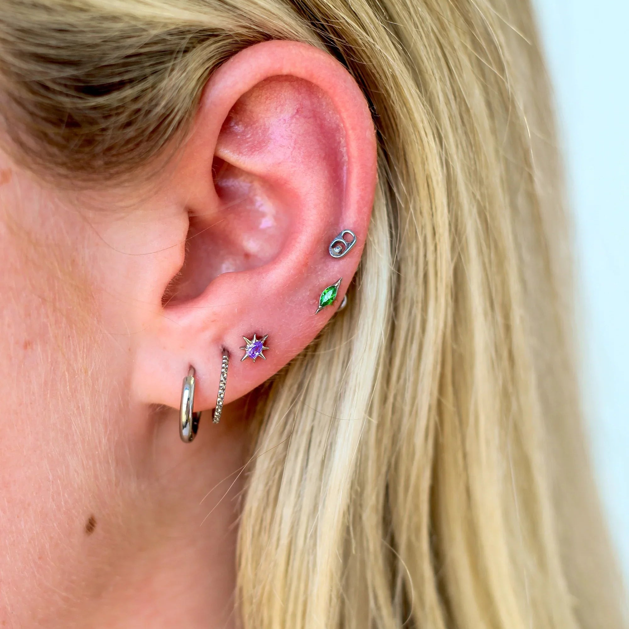 Grape Soda Drop Flat Back Stud