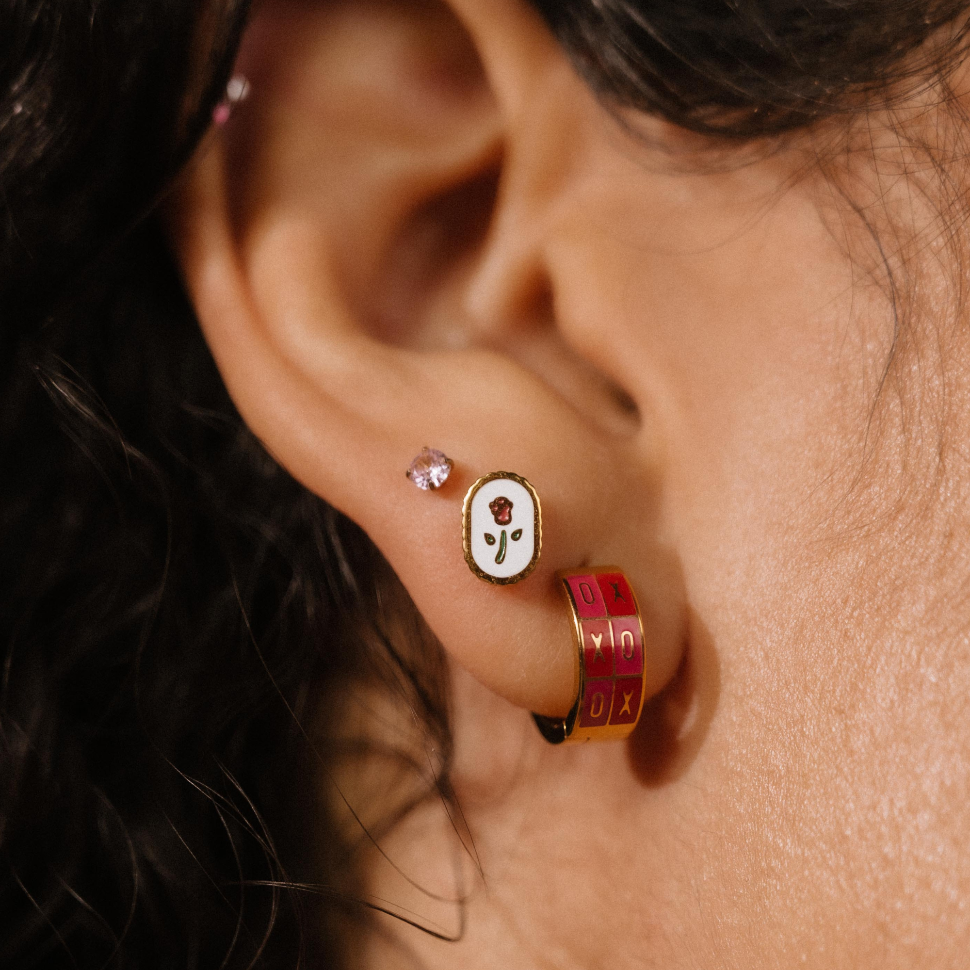 Light Pink Gem Flat Back Stud