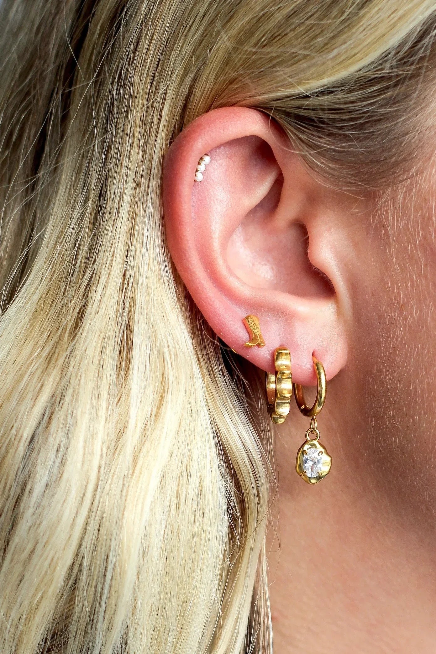 Western Boot Flat Back Stud