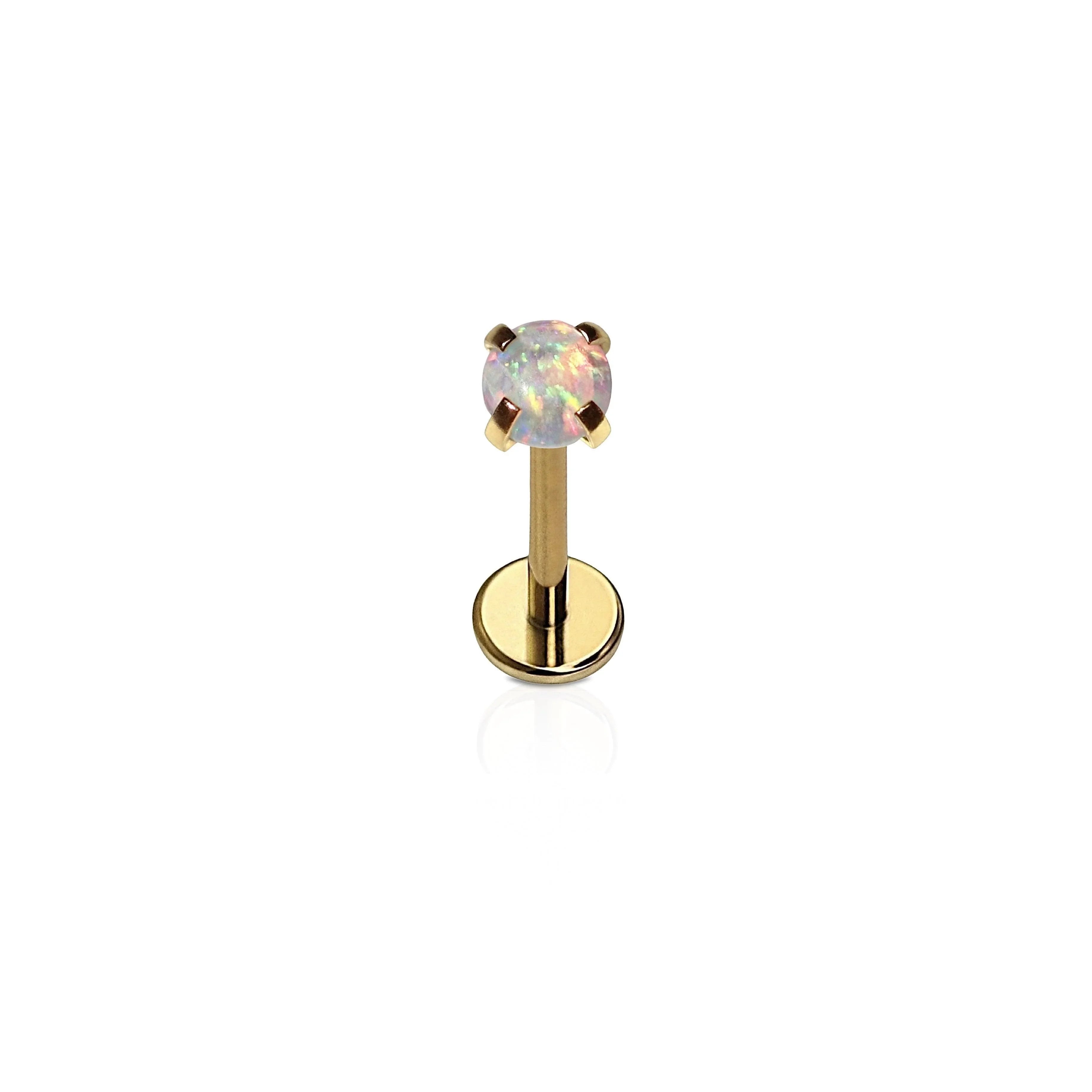 Opal 3mm Flat Back Stud