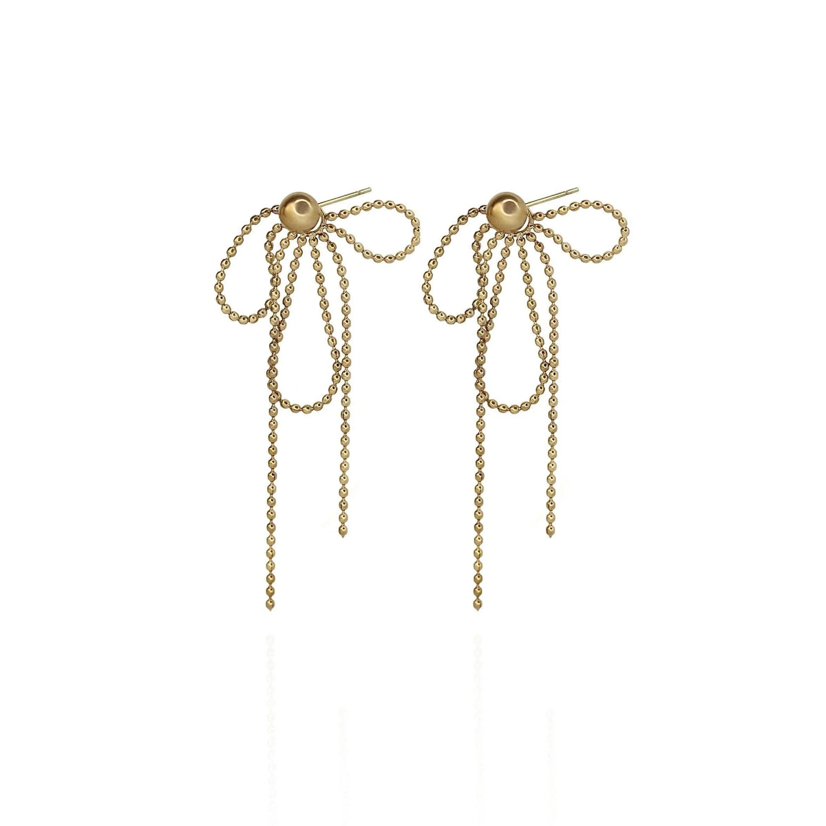 Tassel Bow 3 1 Earrings