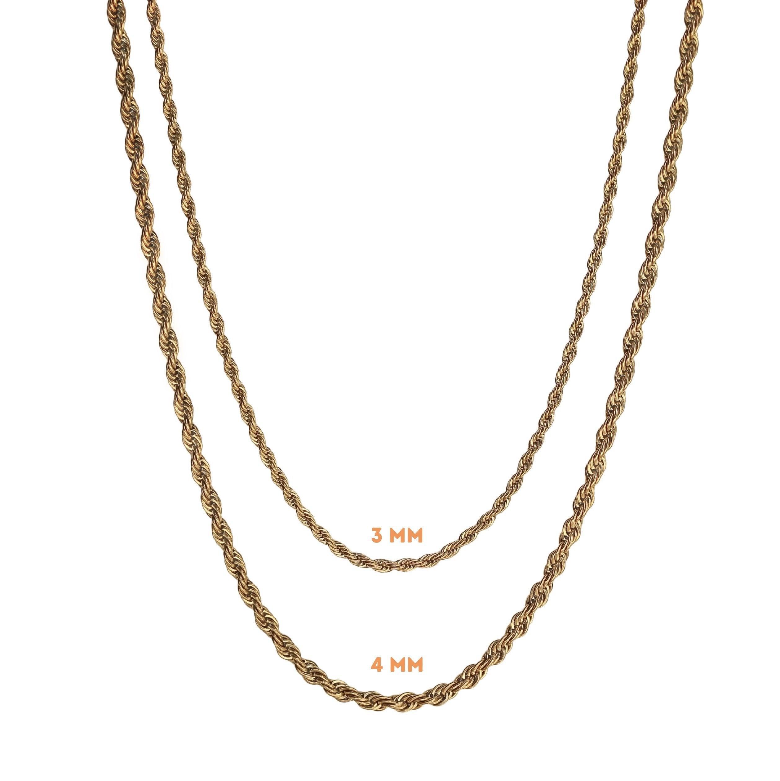 A gold rope chain online