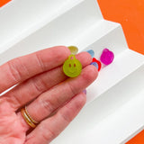Smiley Face Hoop Charms