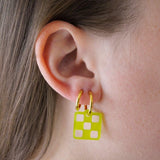Acrylic Checkered Charm