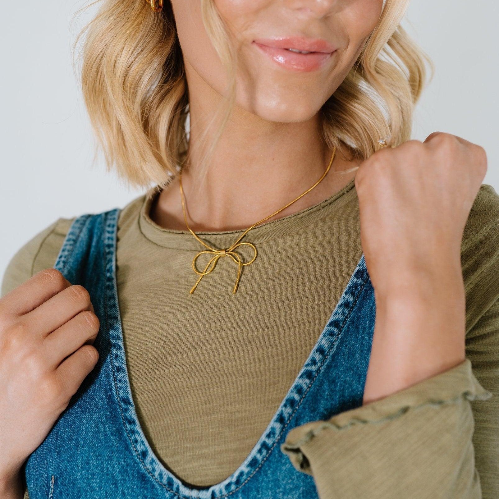 Tied Up With String Necklace