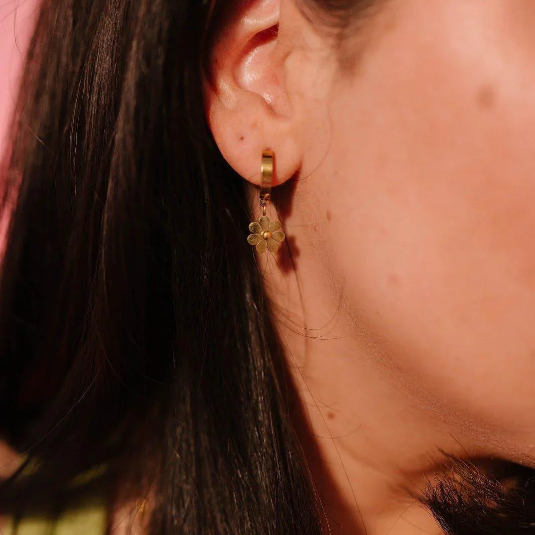 Dripping In Daisy Hoops