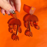 Frosted Pumpkin Juice FRIDA Earrings