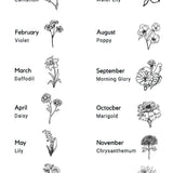 Birth Flower Necklace