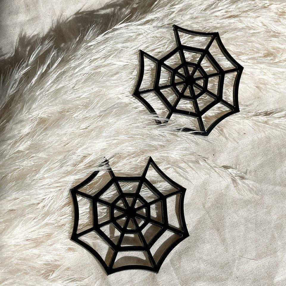 Spiderweb Hoop Earrings