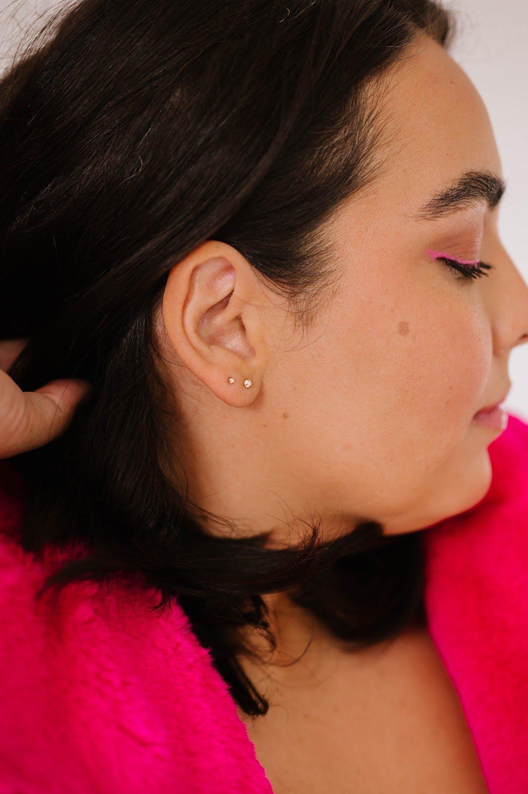 Opal 3mm Flat Back Stud