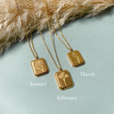 Birth Flower Necklace