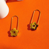 Golden Daisy Hoops