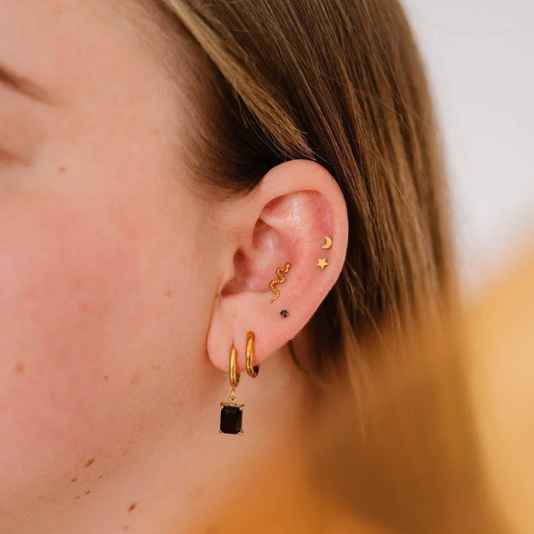 Moon Flat Back Stud