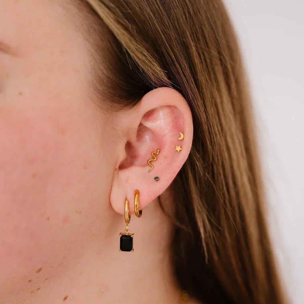 Snake Flat Back Stud