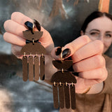 Matte Black Pestle Earrings