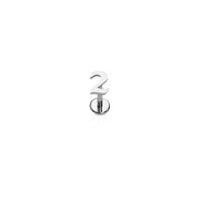 Number Flat Back Stud