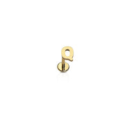 Letter Flat Back Stud