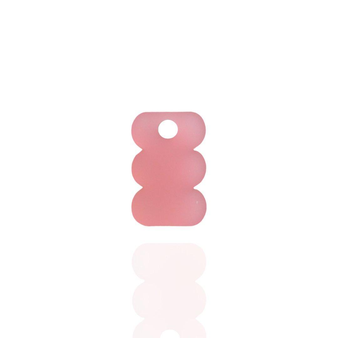 Pink Abstract Acrylic Charm