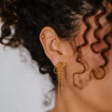 Tassel Bow 3-in-1 Earrings