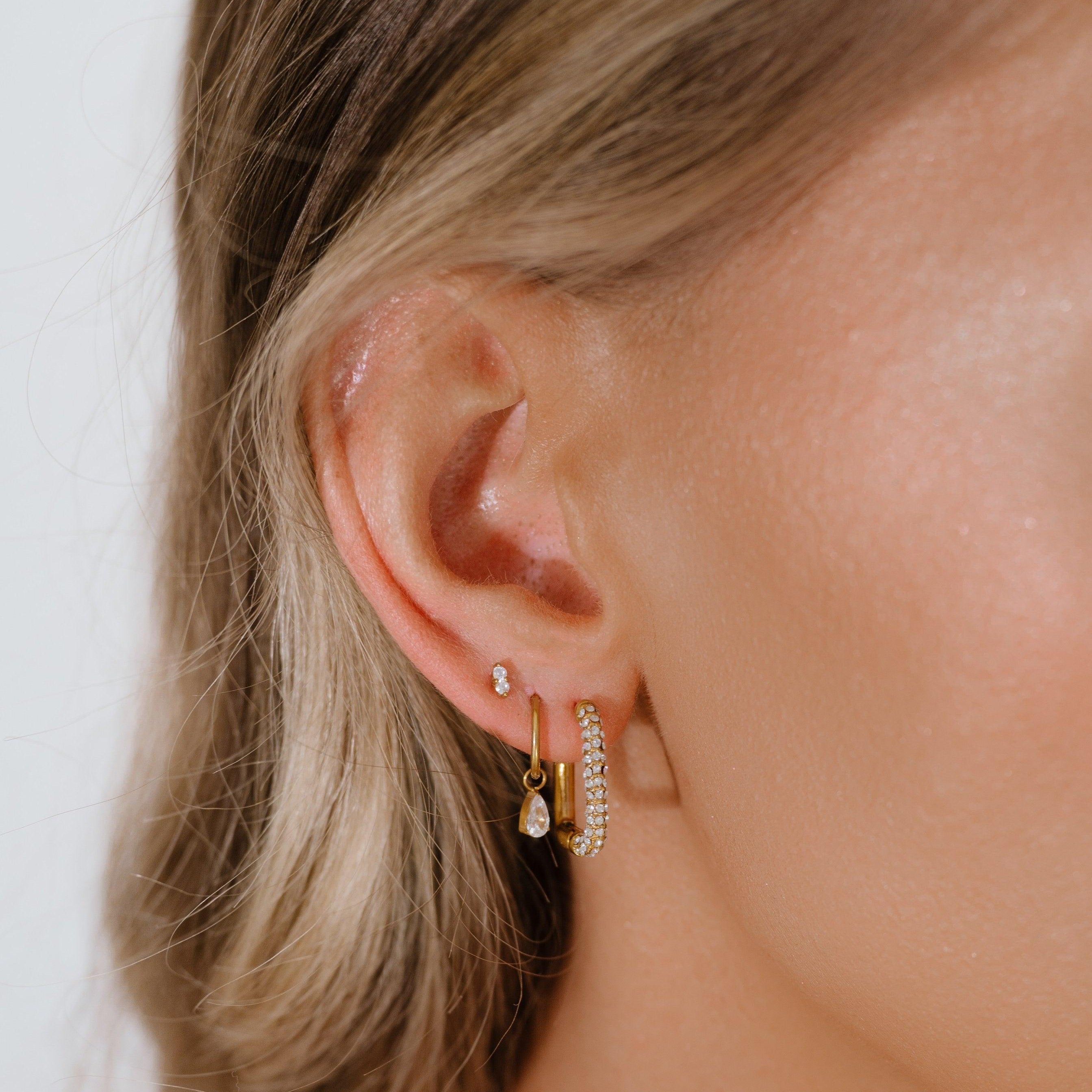 Snow Angel Zirconia Hoops