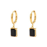 Onyx Hoop Earrings