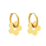 Ring Around the Daisy Hoop Earrings