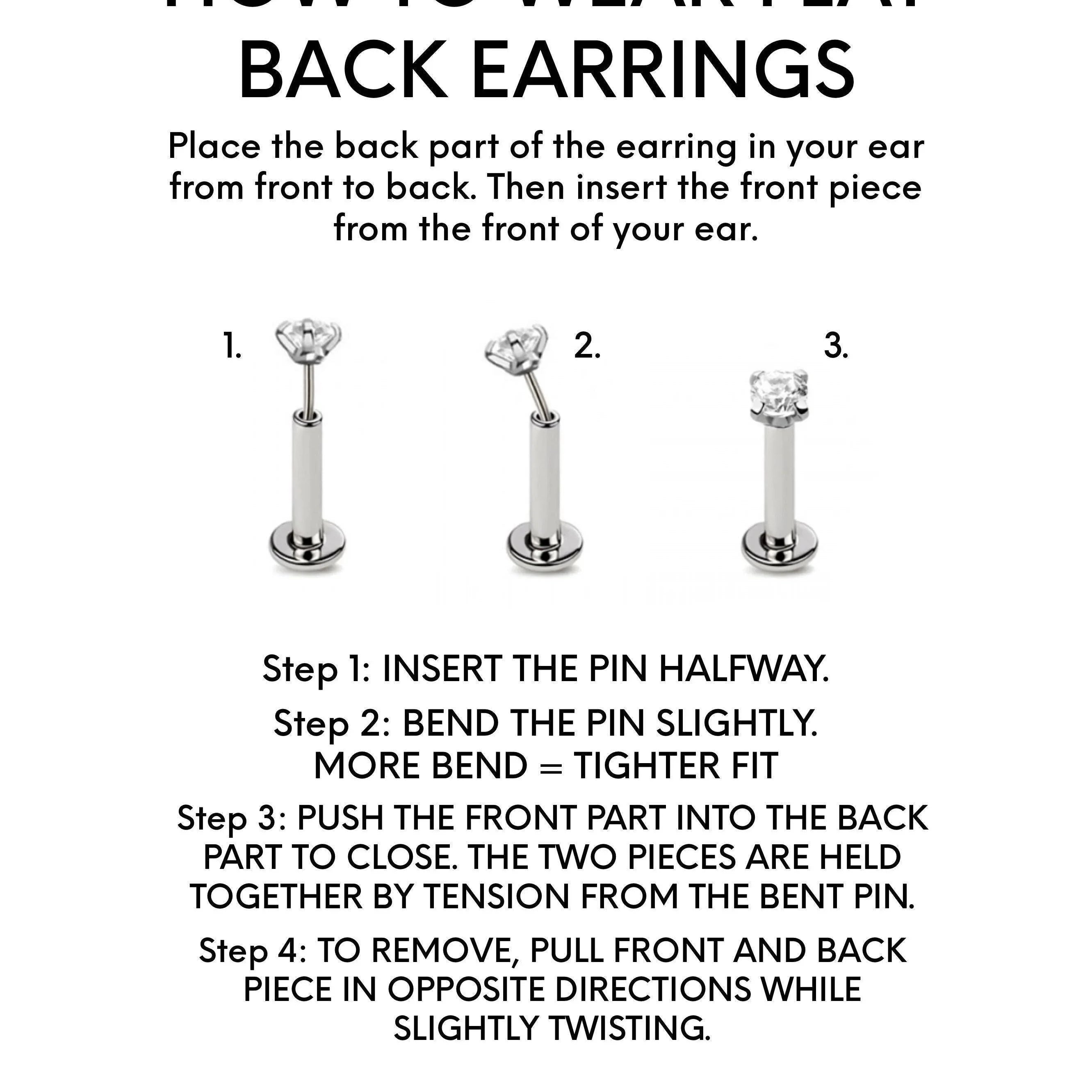 Circle Flat Back Stud