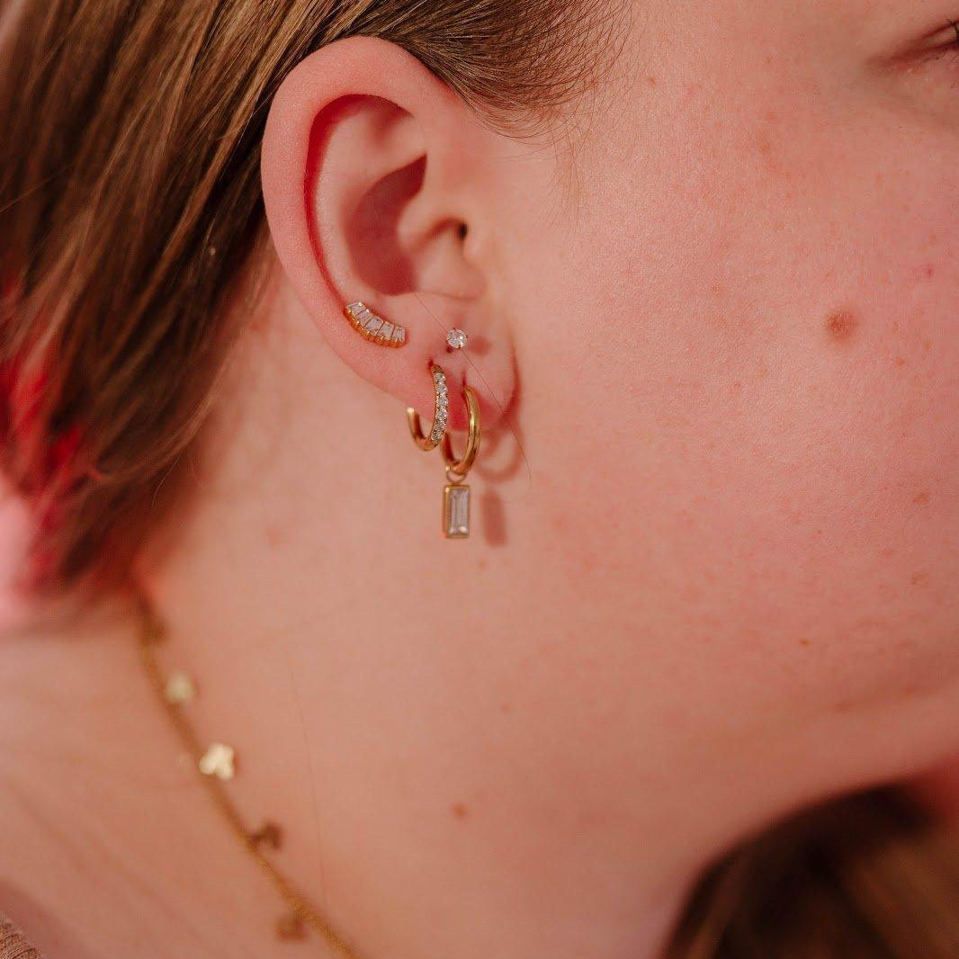 "Can I Keep You?" Gem Hoops