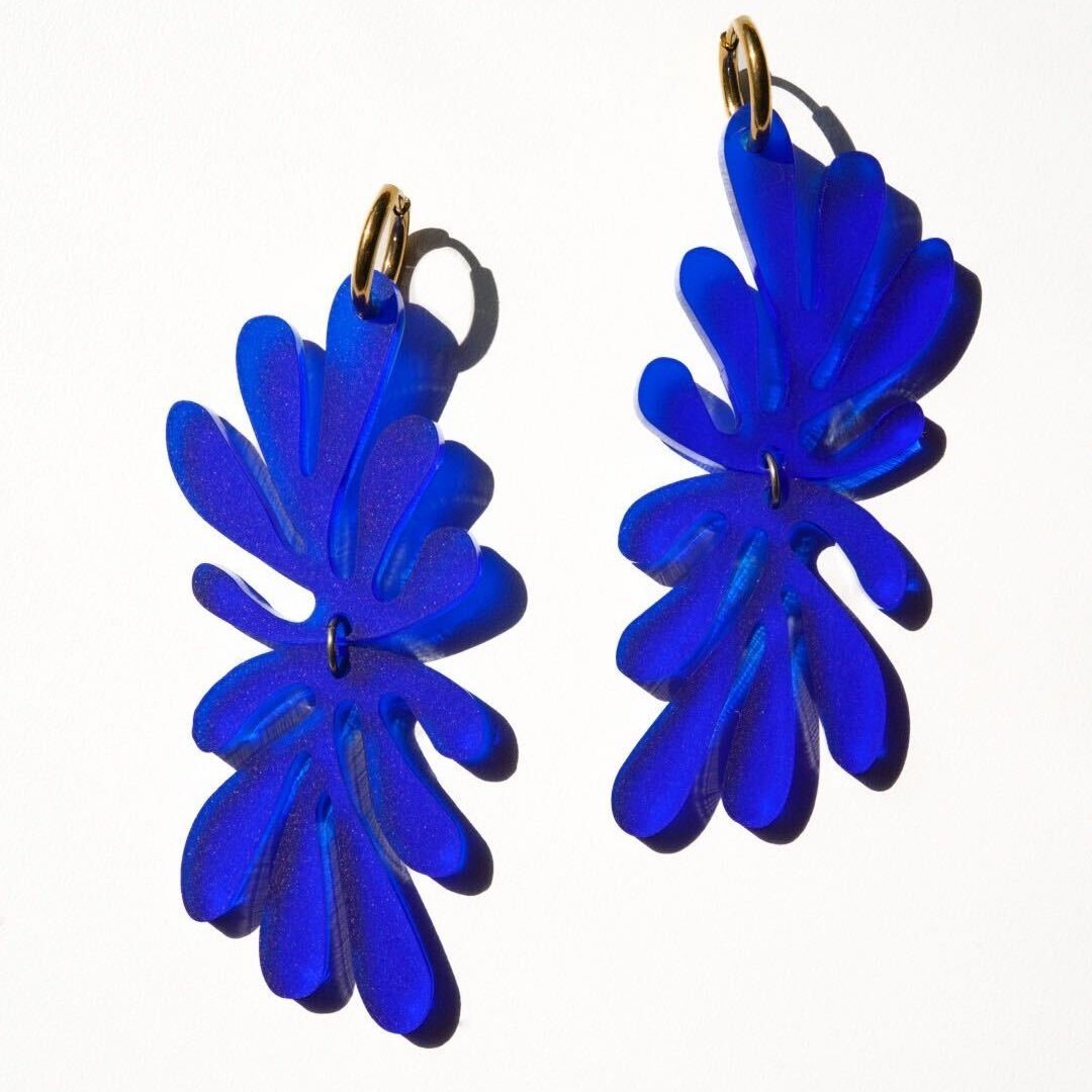 Pendientes Matisse azul