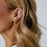 Pear Zirconia Hoops