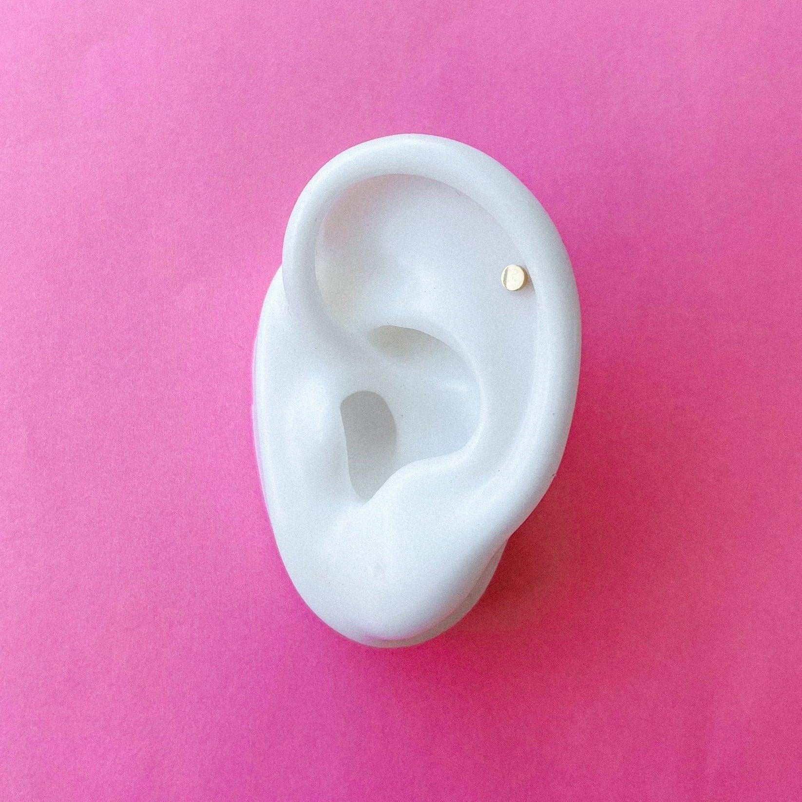Circle Flat Back Stud