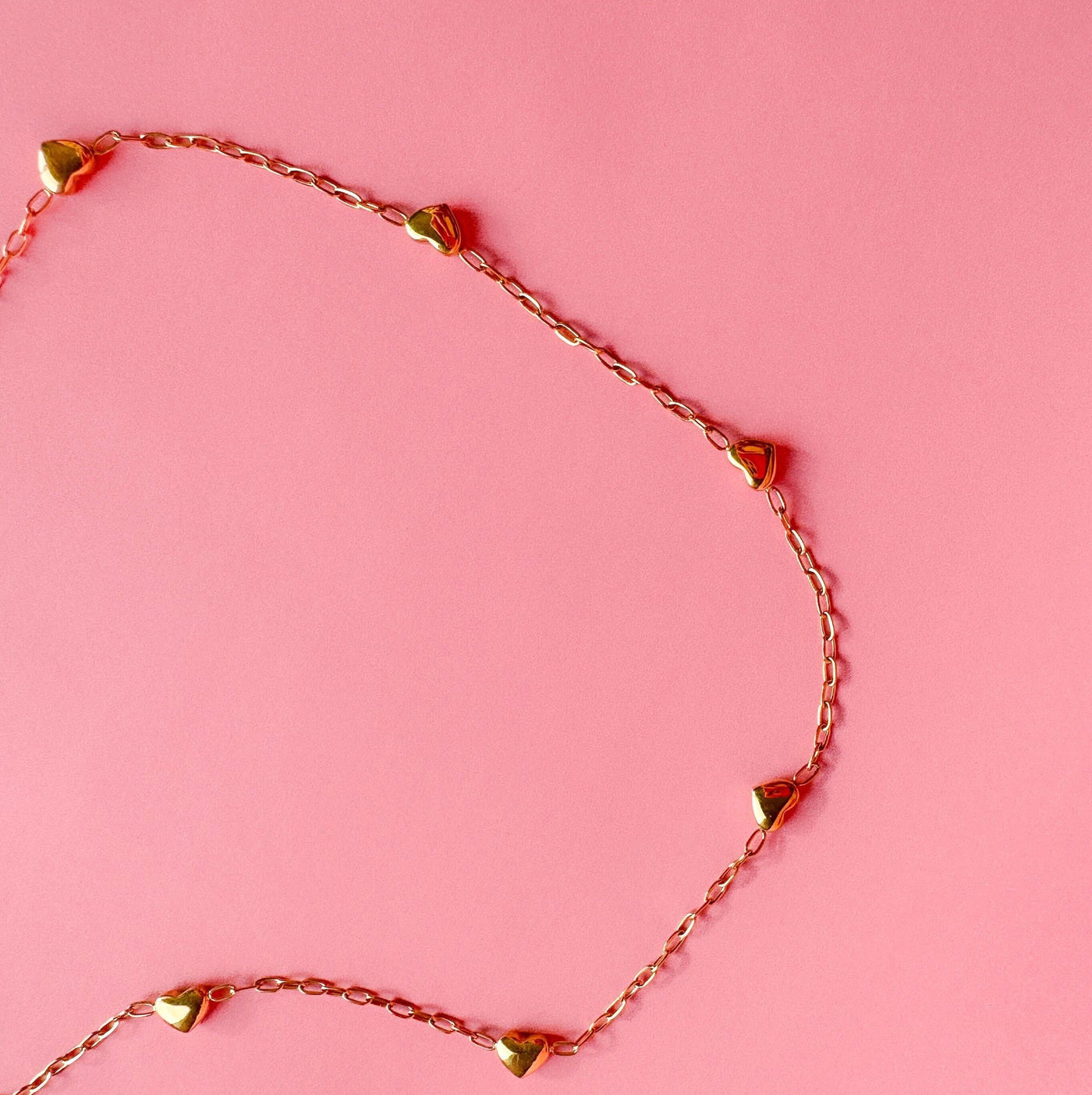 String of Hearts Choker Necklace