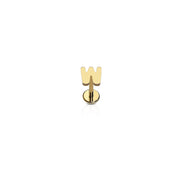 Letter Flat Back Stud
