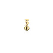 Number Flat Back Stud