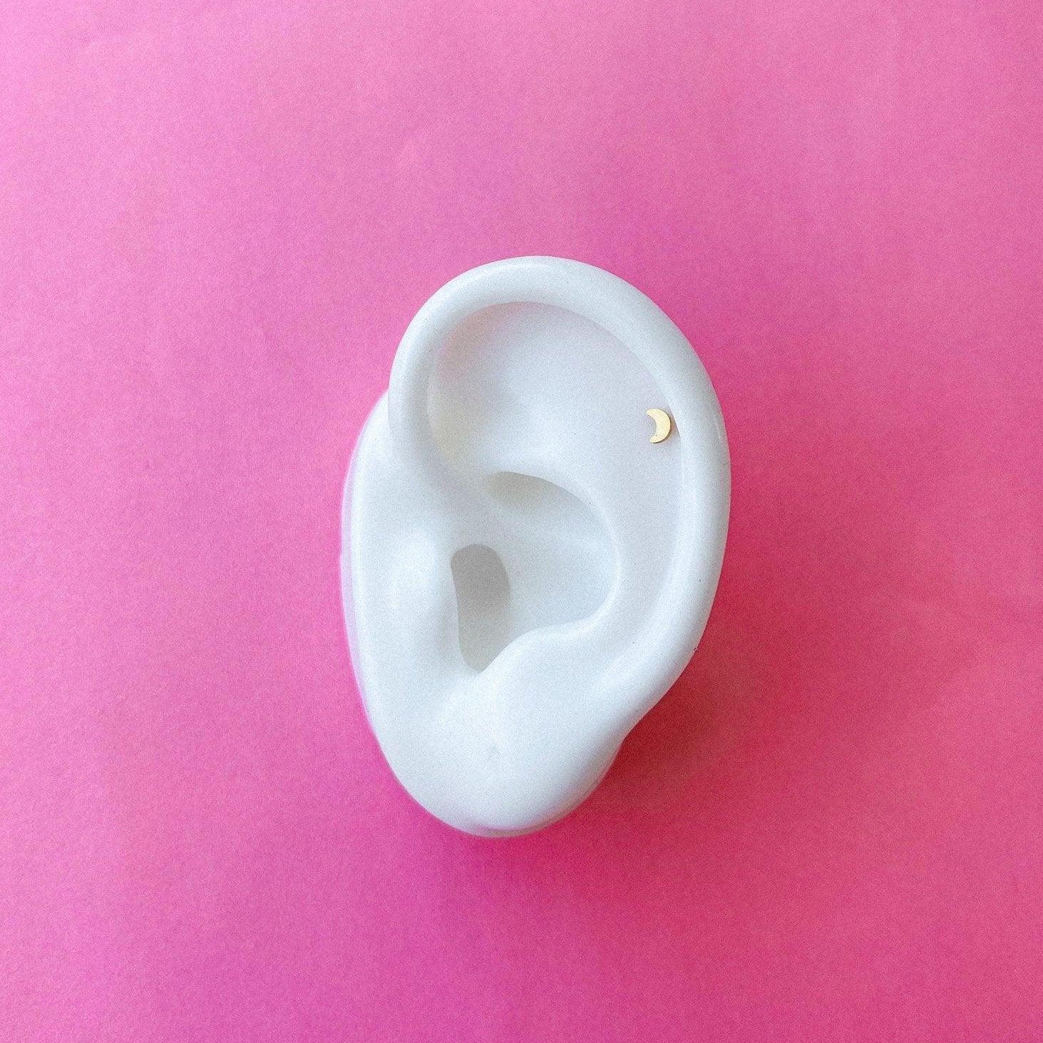 Moon Flat Back Stud